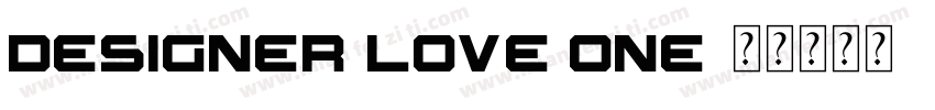 designer love one字体转换